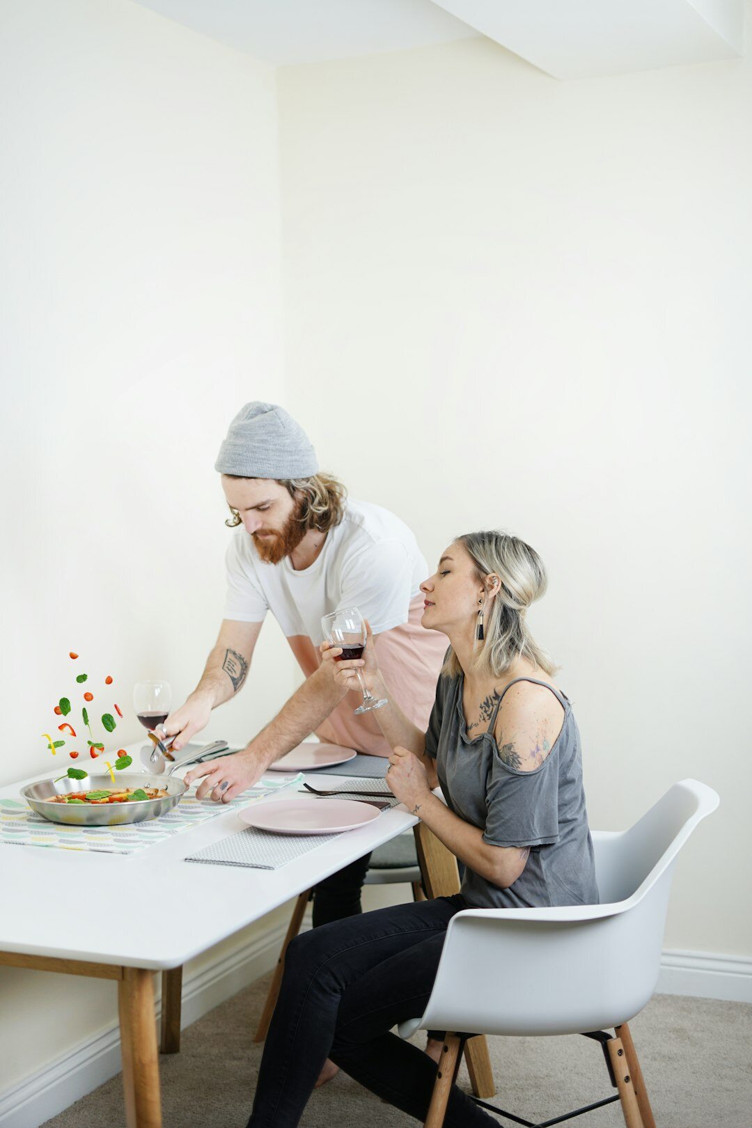 Team of colleagues collaborating around a table in a modern office